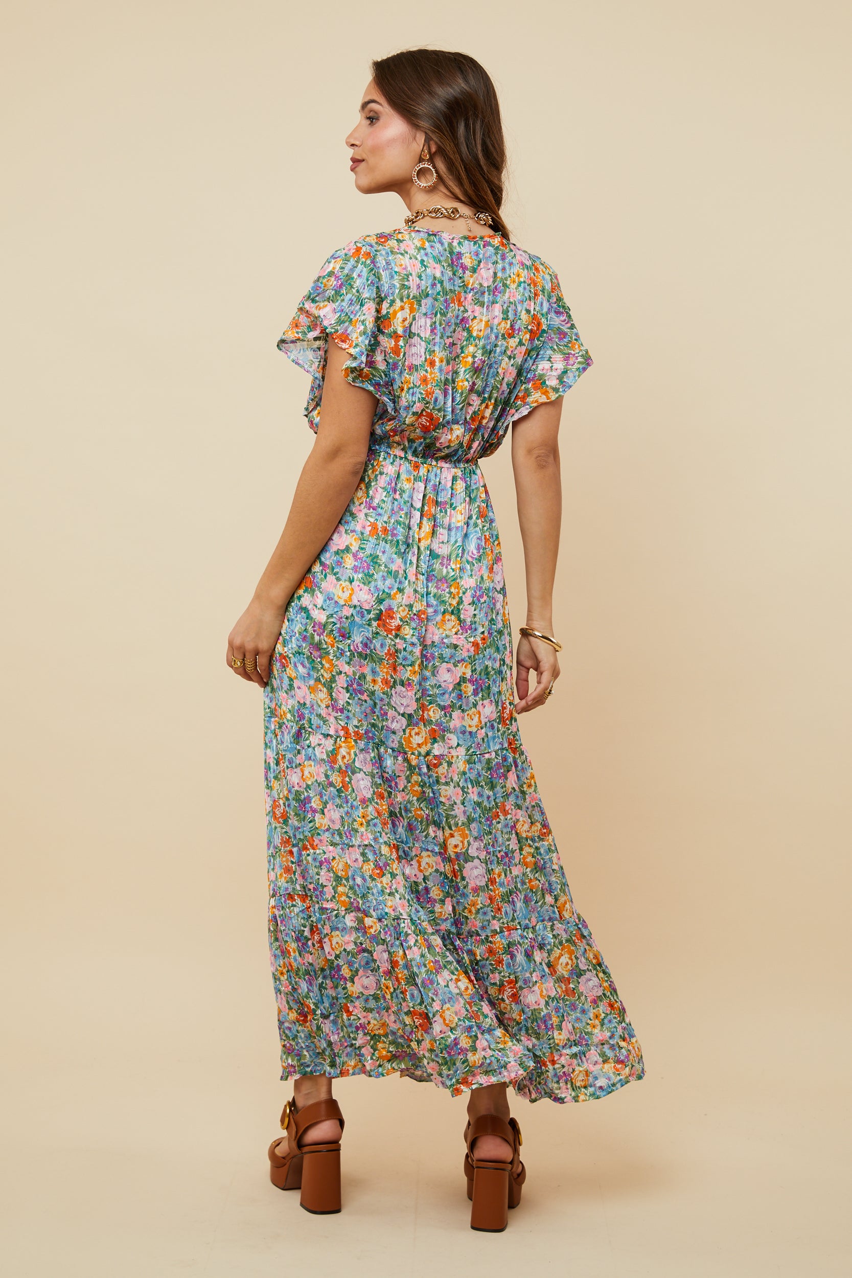 Dress - Orange Lilac