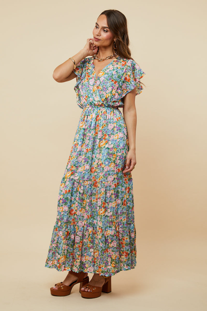 Dress - Orange Lilac