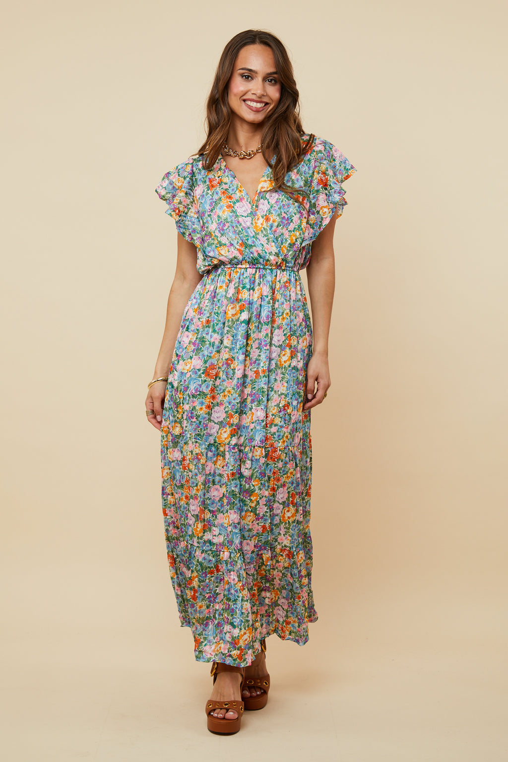 Dress - Orange Lilac
