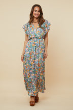 Dress - Orange Lilac