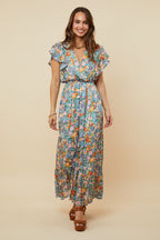 Dress - Orange Lilac
