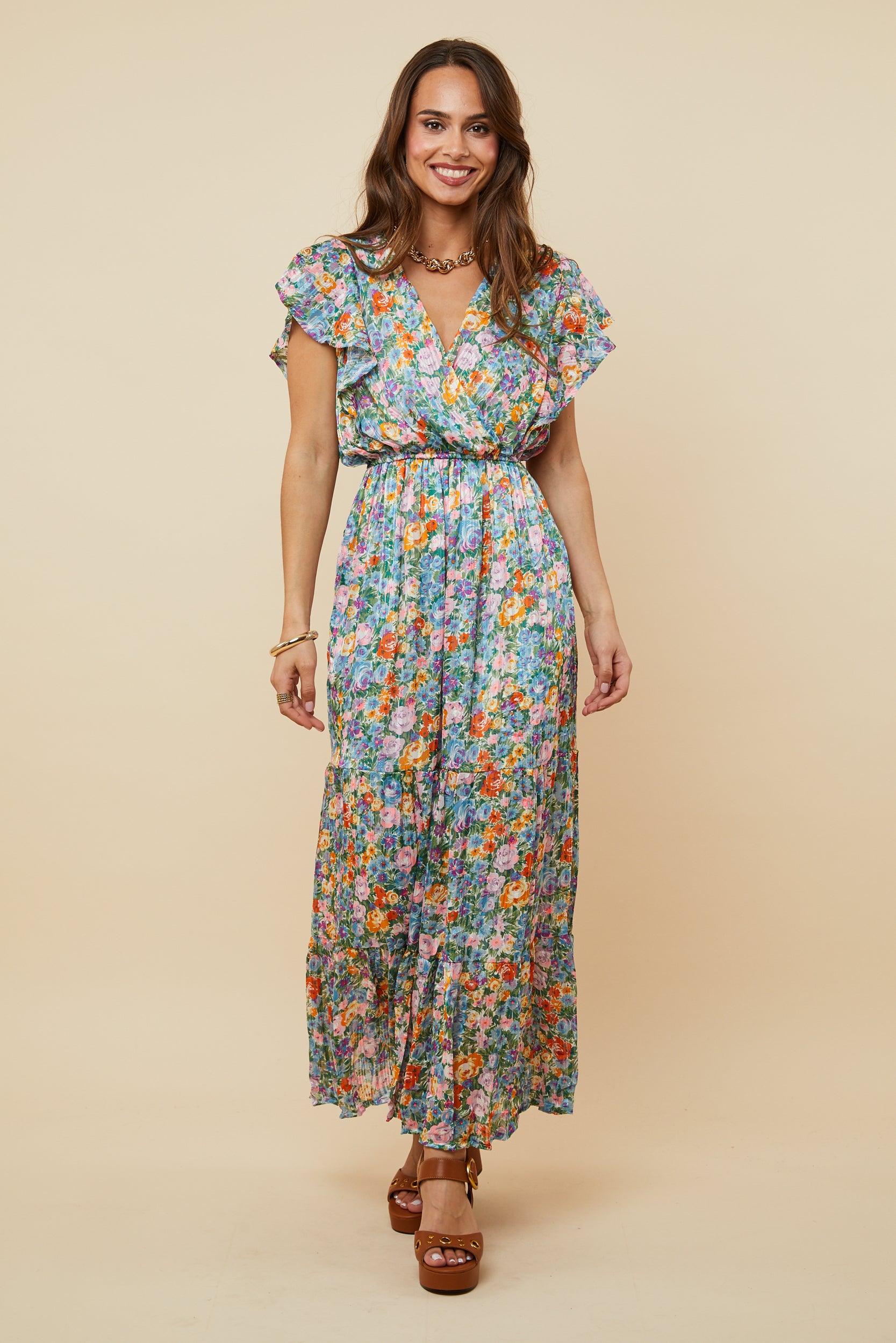 Dress - Orange Lilac
