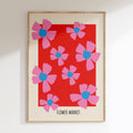 Flower Market - Rouge & Bleu