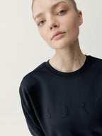 Sweatshirt Flora - Schwarz - Damen