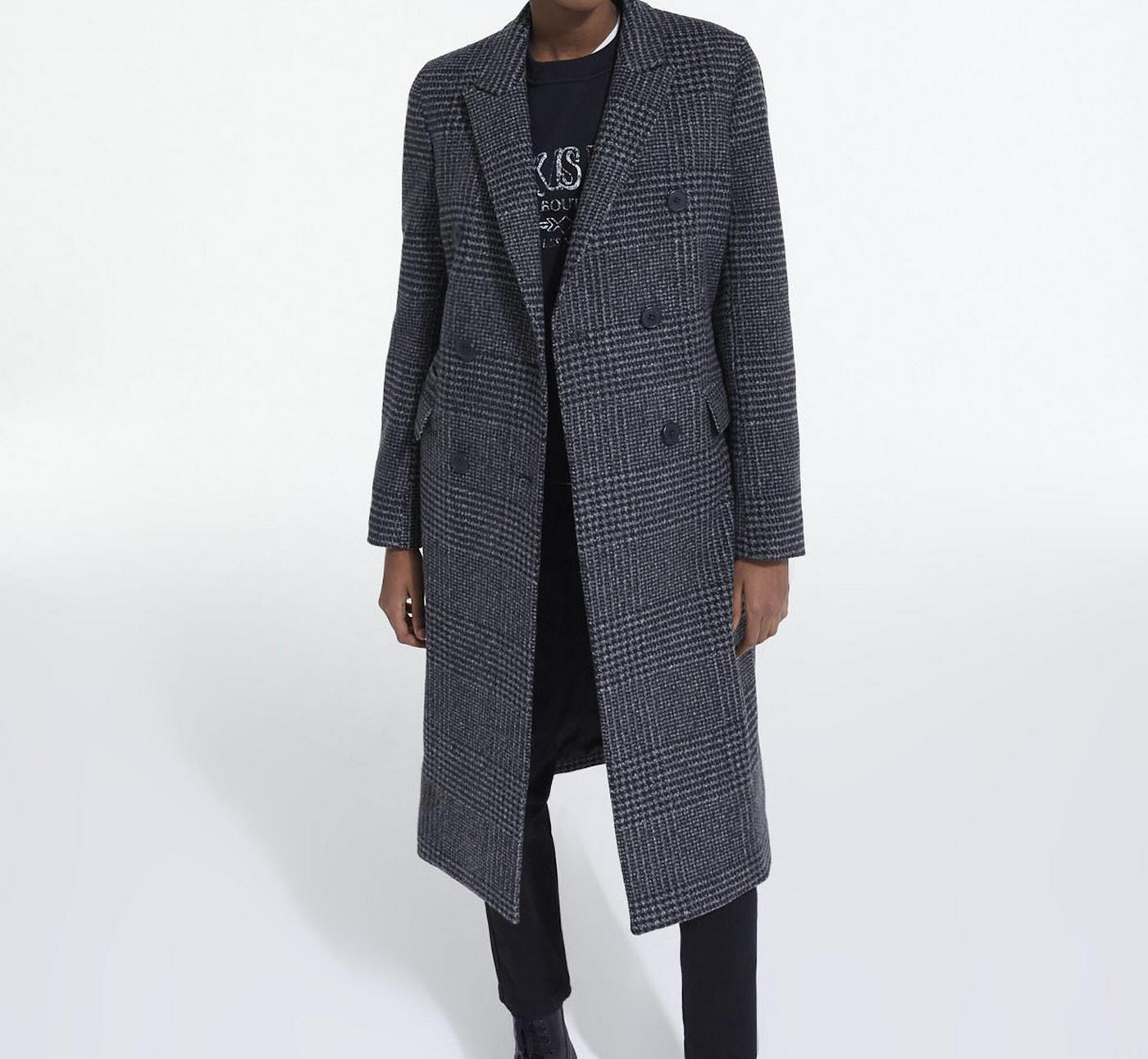 The Kooples - Abrigo Cruzado con Solapas en Punta - Mujer