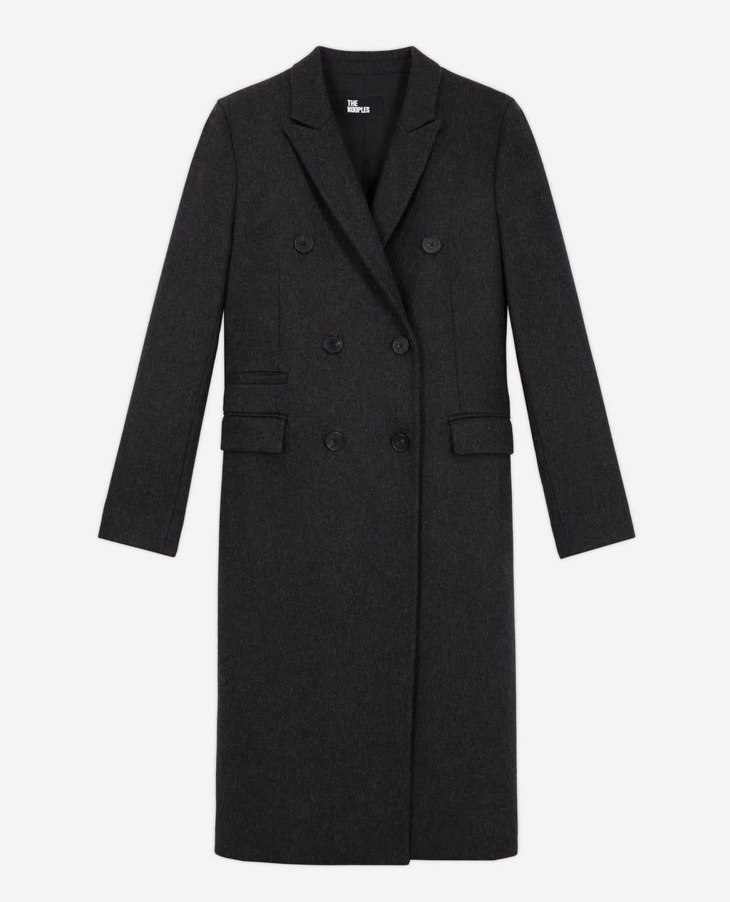 The Kooples - Double-Breasted Coat With Pointed Lapels - Women