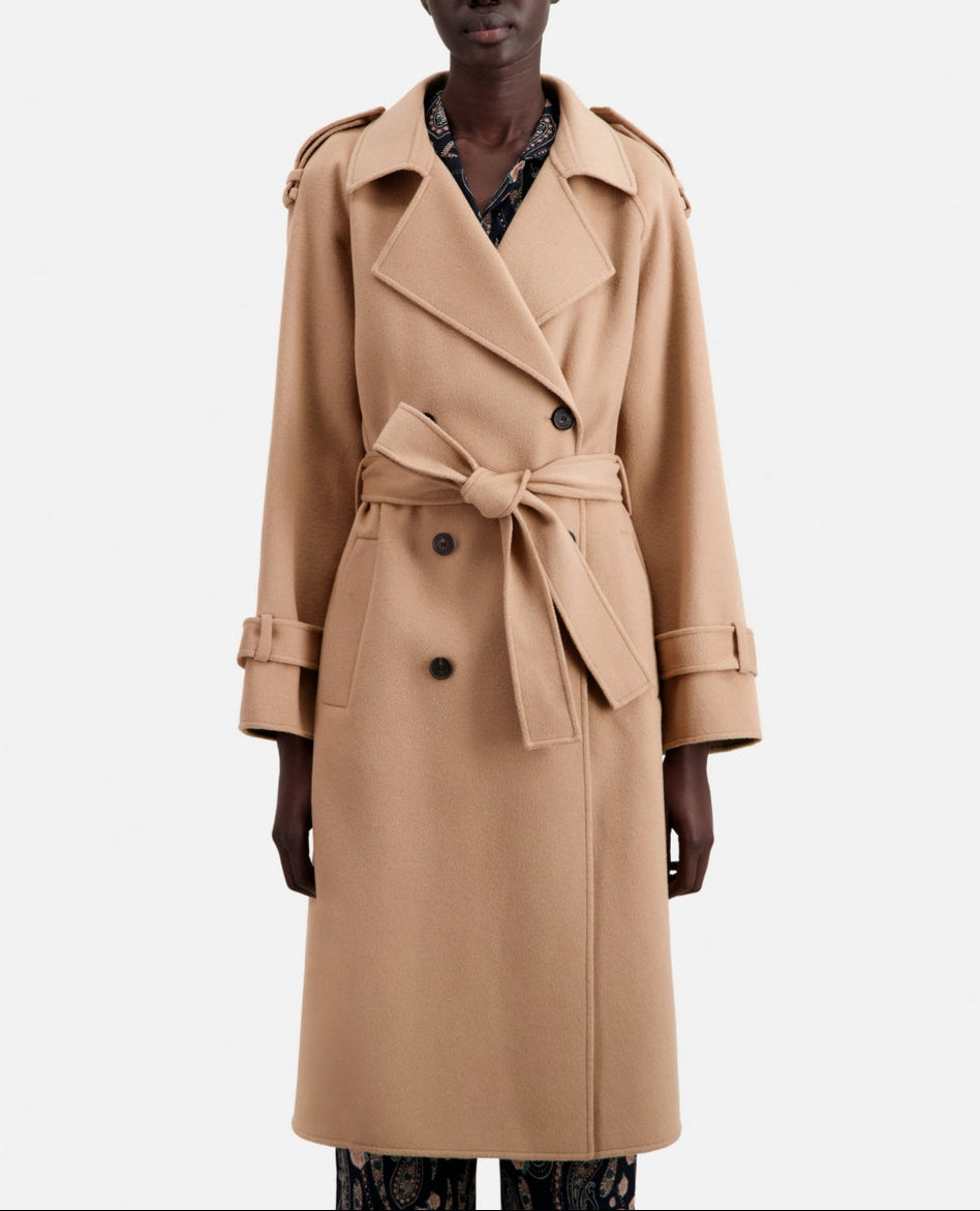 The Kooples - Manteau En Laine - Beige - Femme