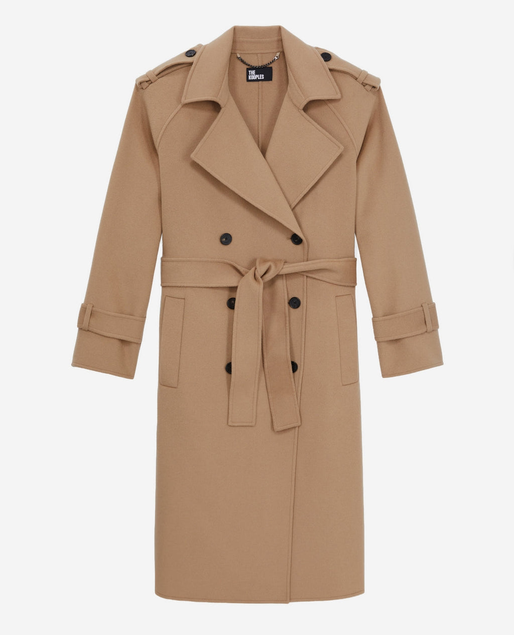 The Kooples - Manteau En Laine - Beige - Femme