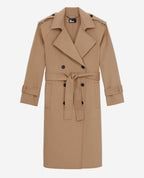 The Kooples - Manteau En Laine - Beige - Femme
