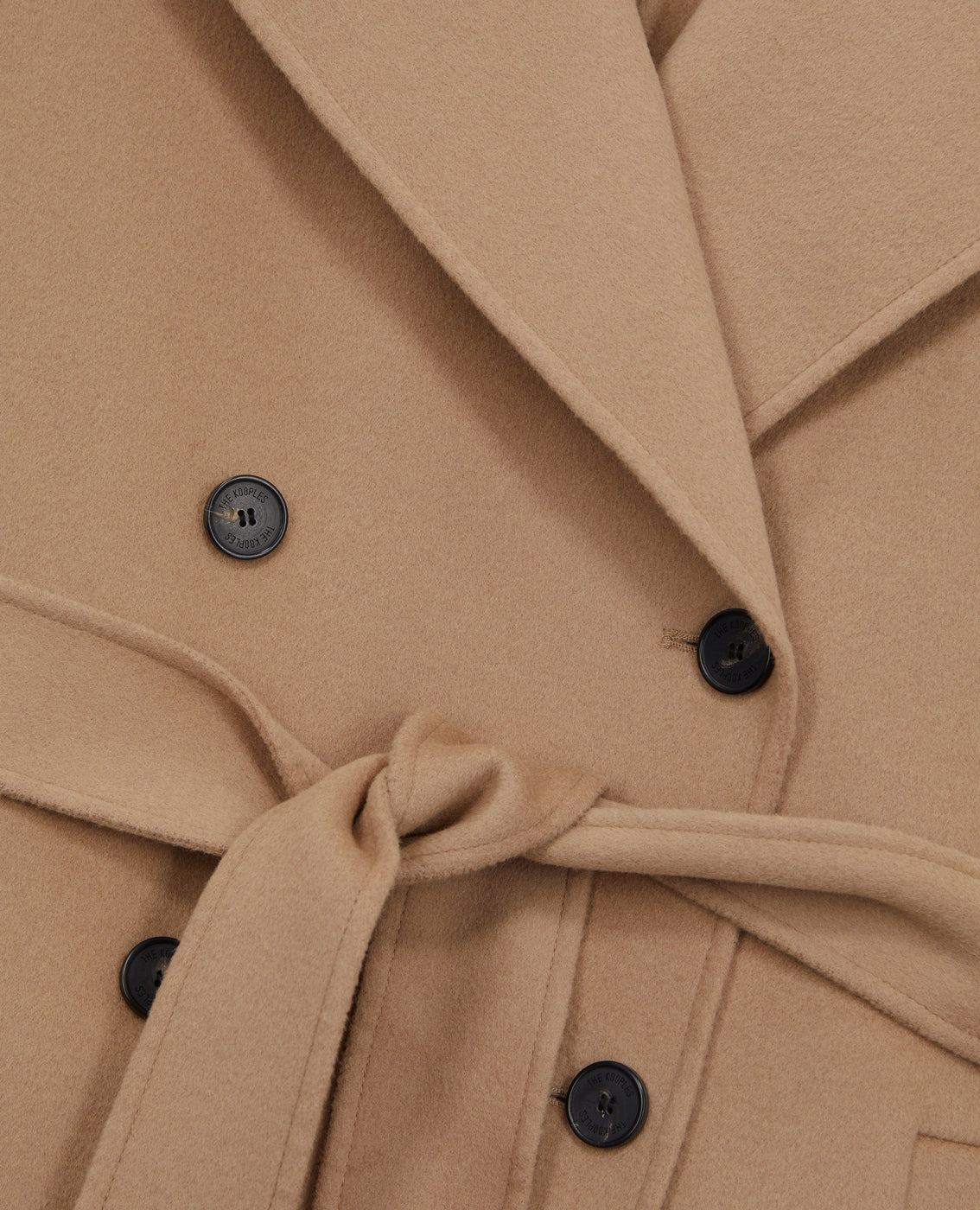 The Kooples - Manteau En Laine - Beige - Femme