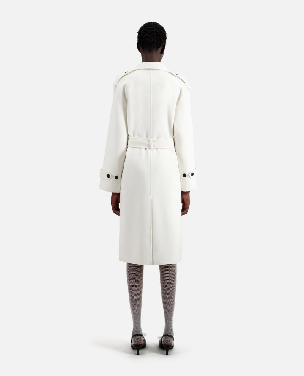 The Kooples - Manteau Longue En Laine Double Face - Femme