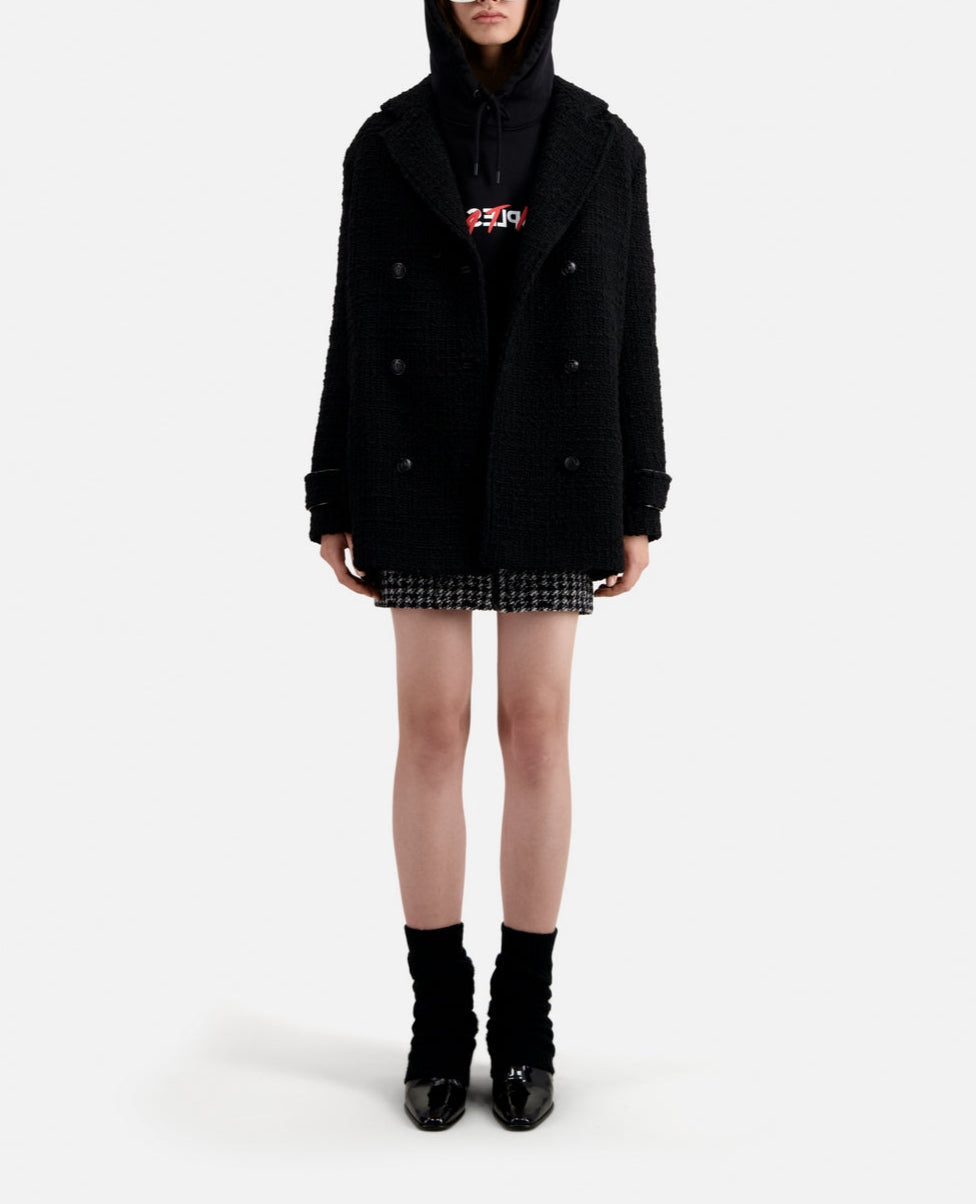 The Kooples - Manteau En Laine - Noir - Femme