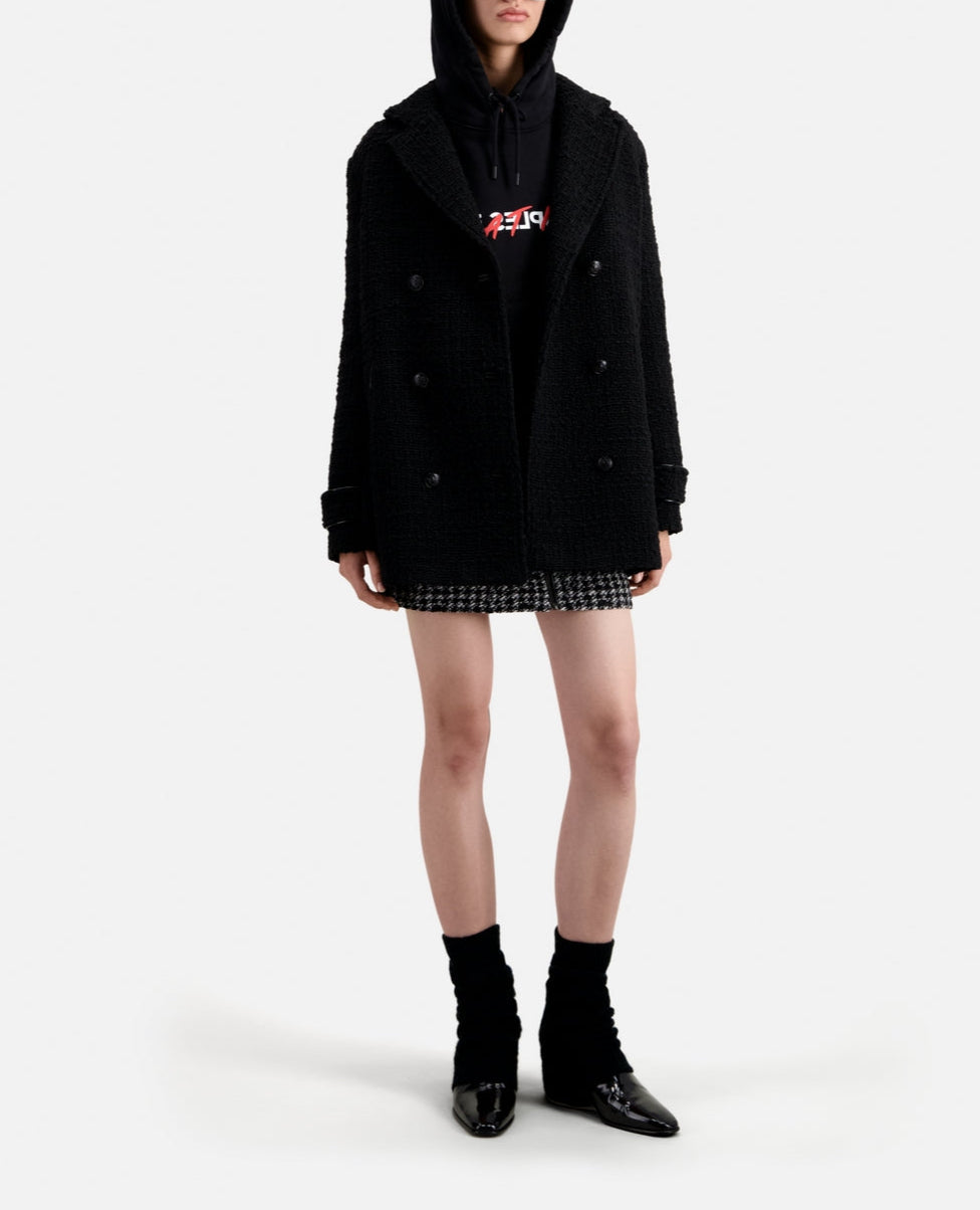 The Kooples - Manteau En Laine - Noir - Femme
