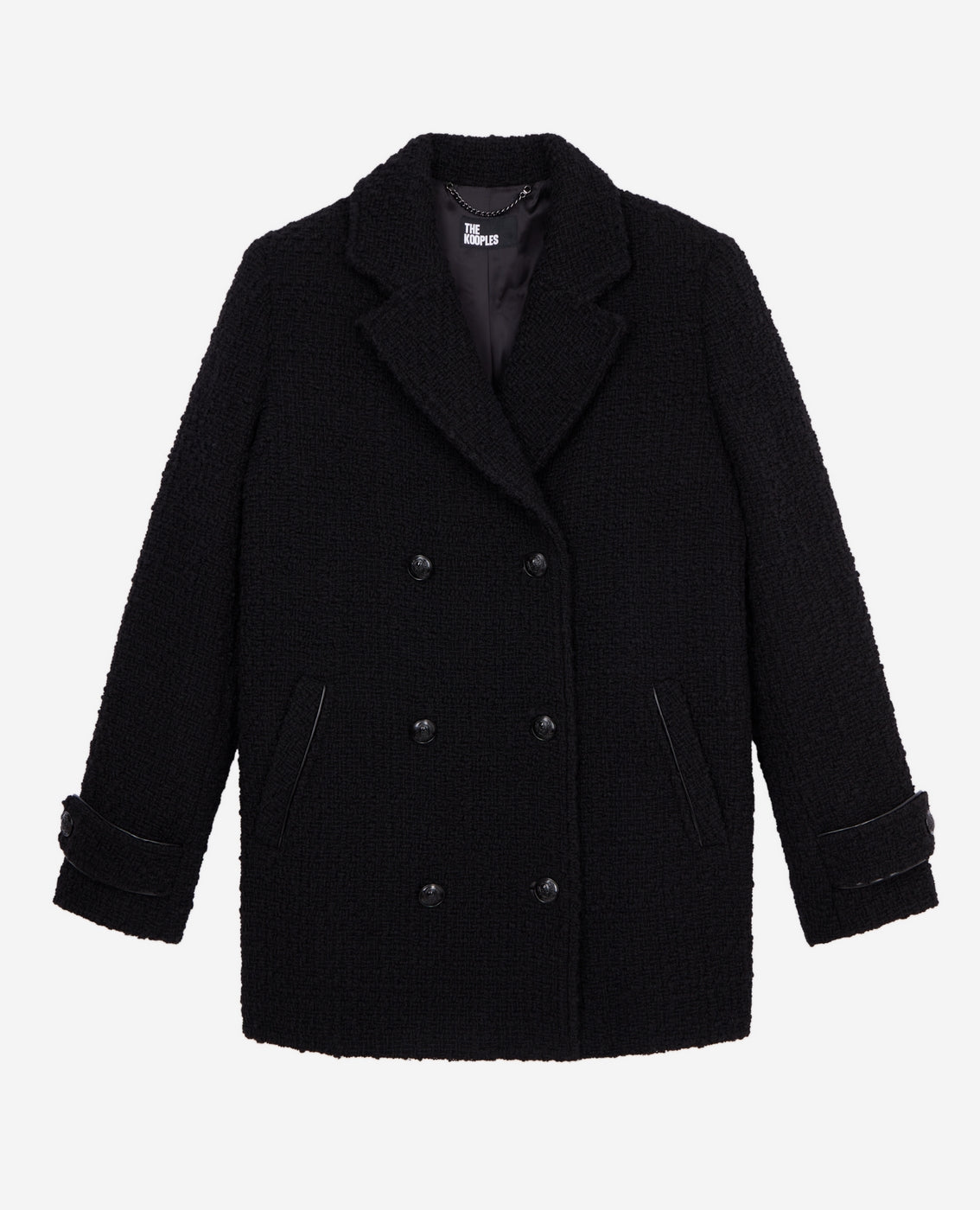 The Kooples - Manteau En Laine - Noir - Femme