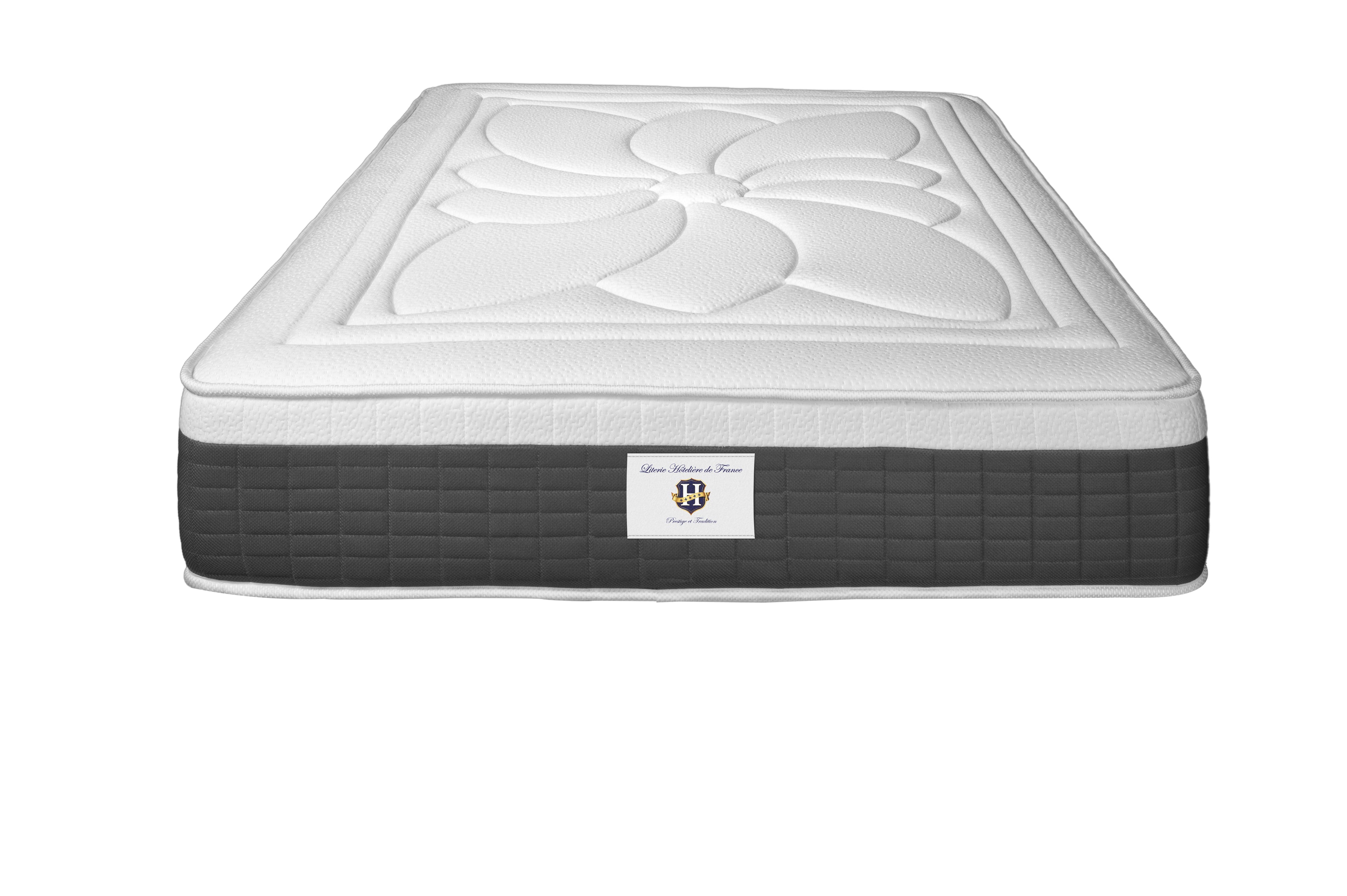 Fontainebleau - Mattress + Box Spring Set - White/Grey