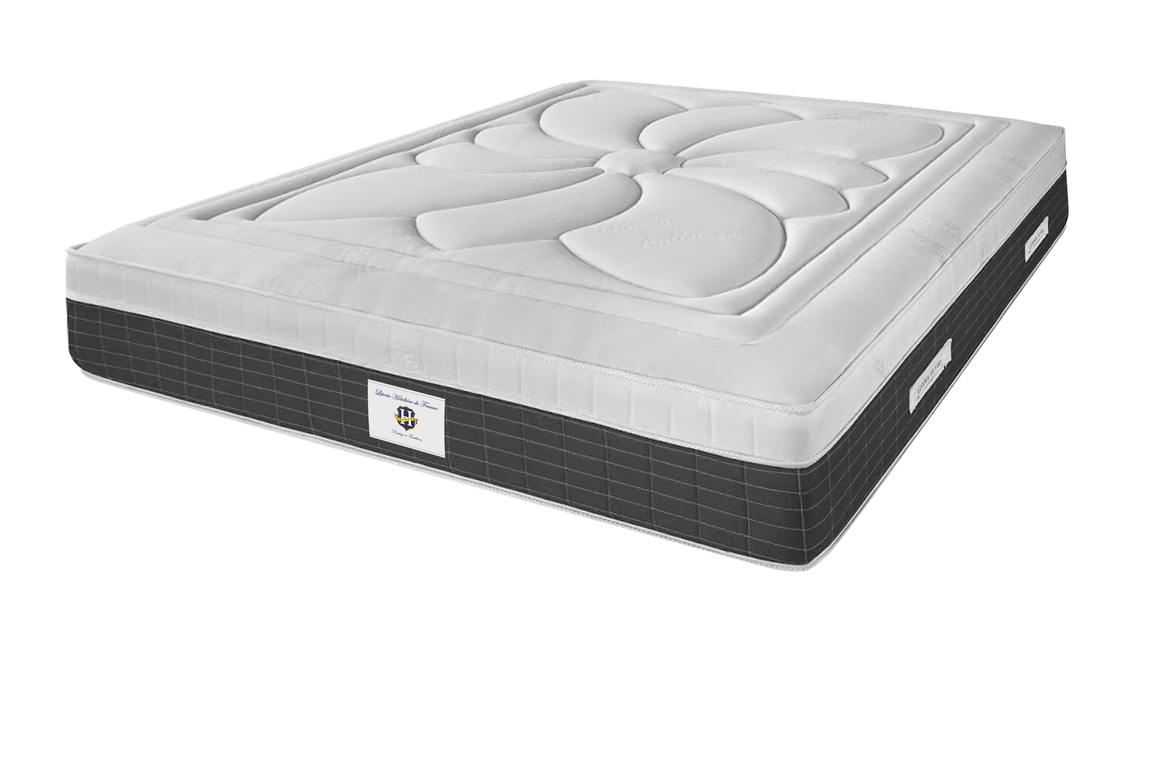 Fontainebleau - Mattress + Box Spring Set - White/Grey