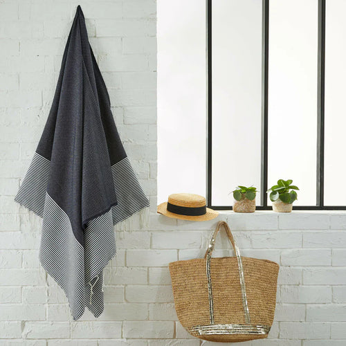 Honeycomb Fouta - Navy Blue