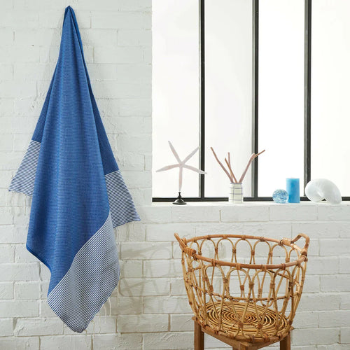 Honeycomb Fouta - Ocean Blue