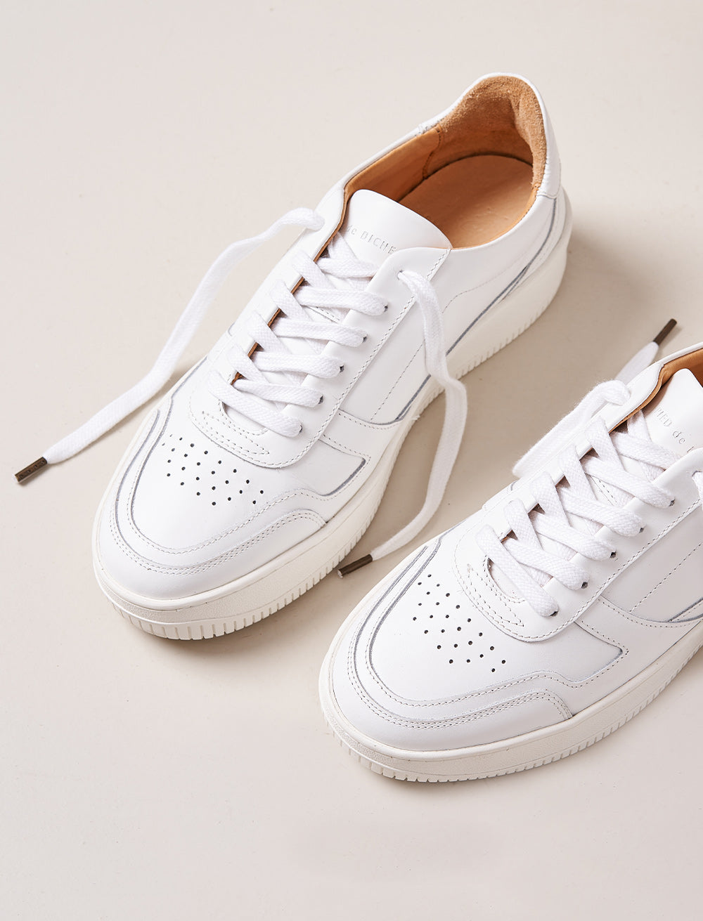 Vasco Lace-Up Sneakers - Optical White - Women