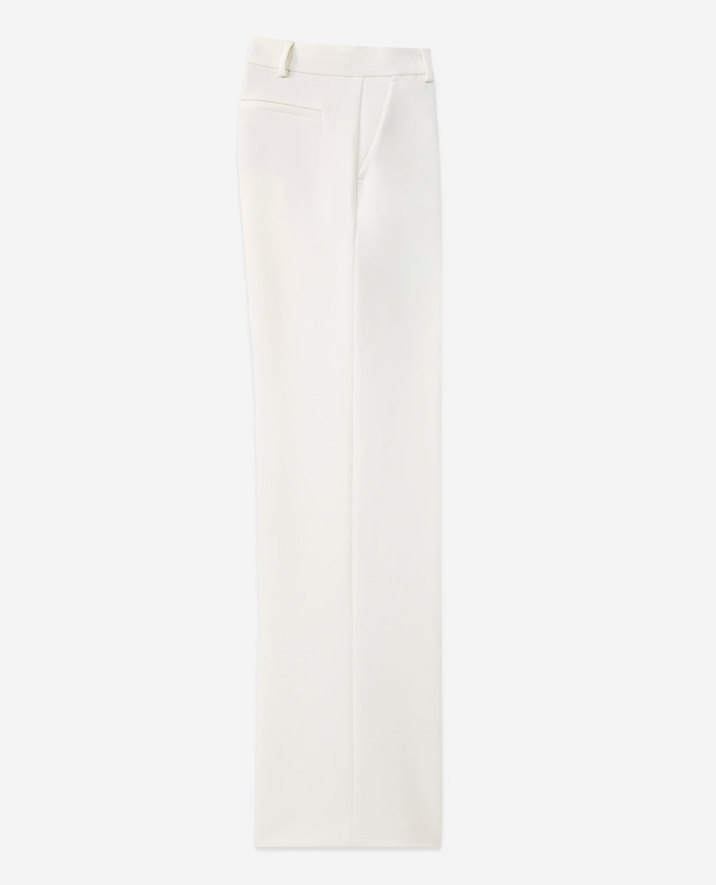 Pantalón recto de crepé crudo - Mujer