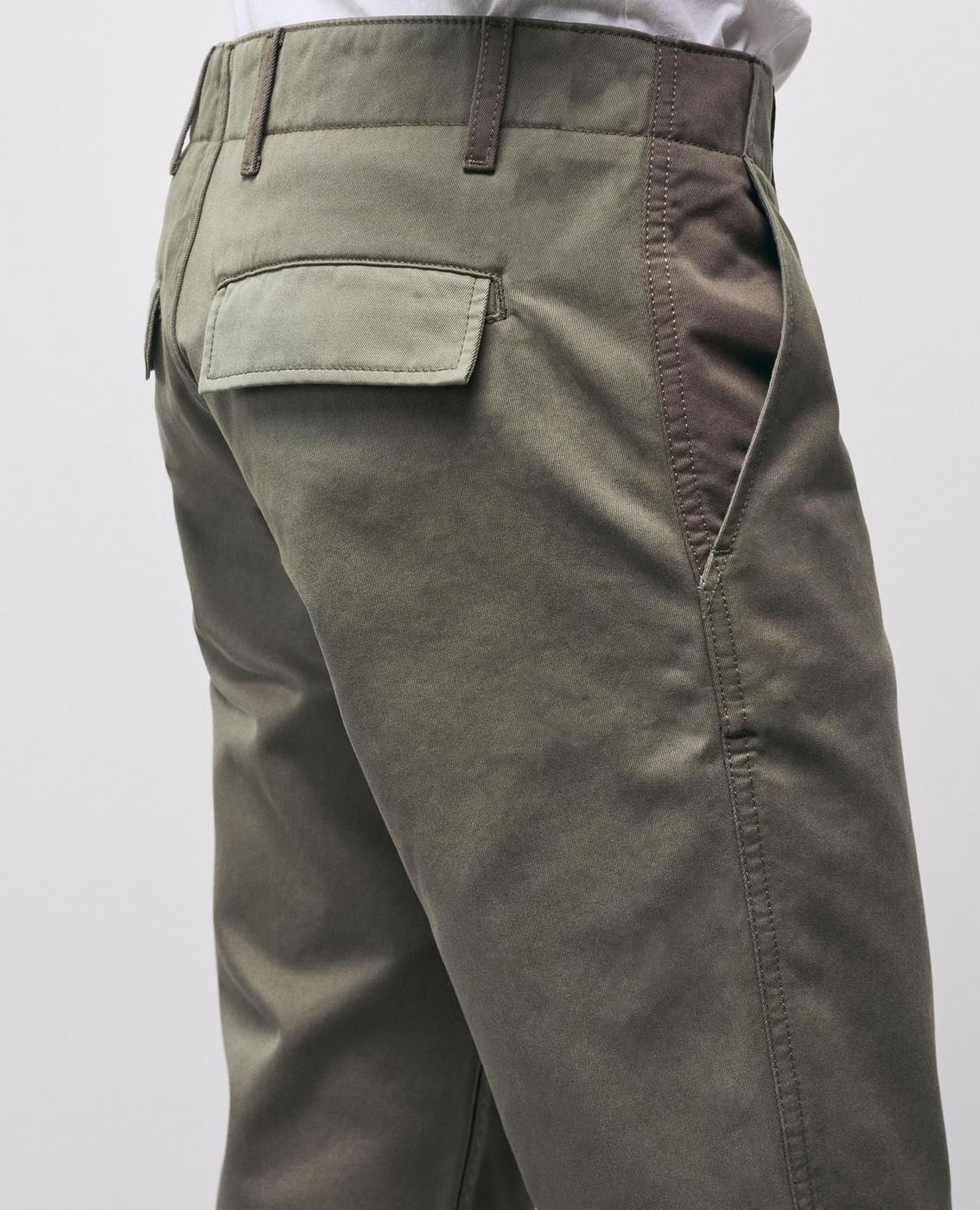 The Kooples - Pantalon Droit 7/8 - Kaki - Femme