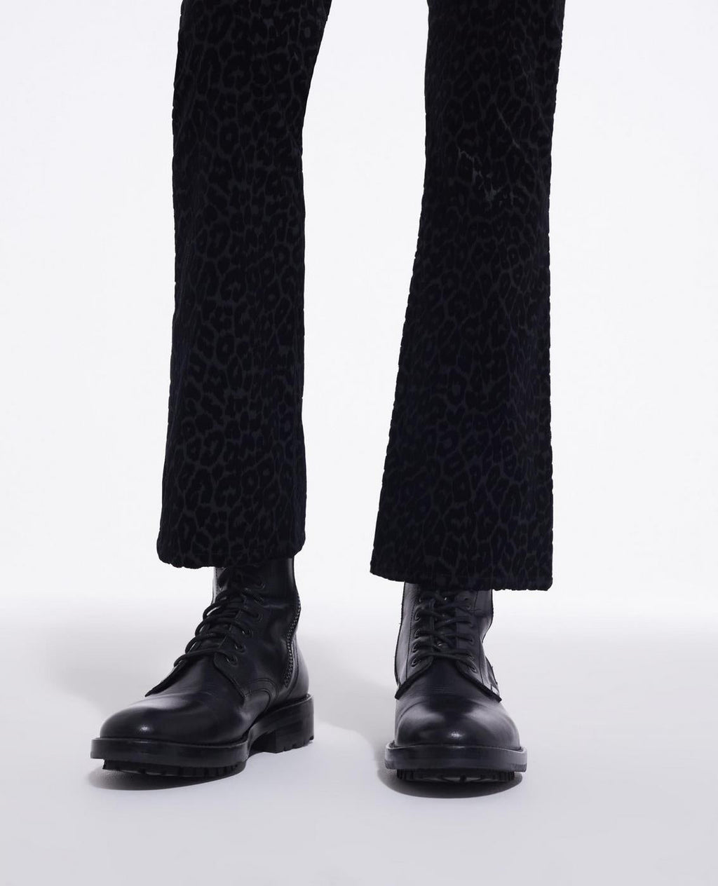 The Kooples - Pantalón Bootcut - Negro Y Gris Oscuro - Mujer