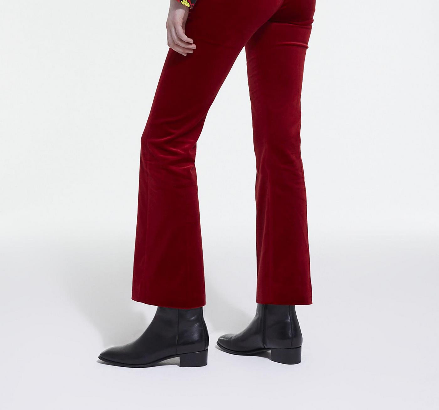 Pantalones Bootcut - Rojo - Mujer