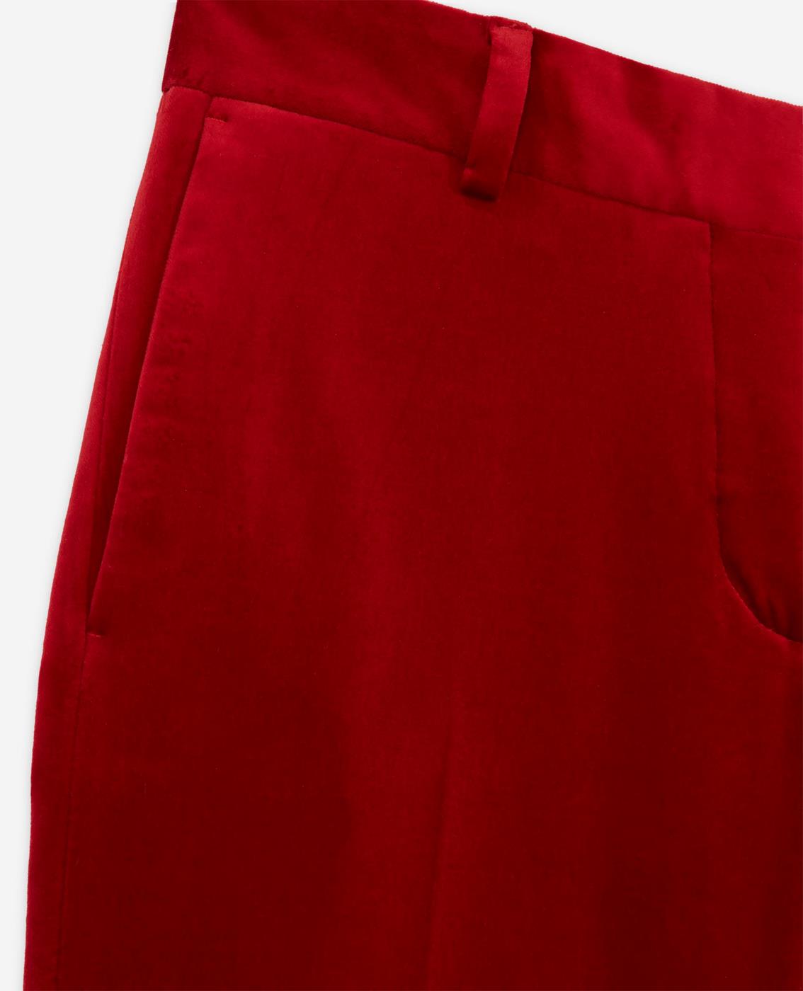 Pantalones Bootcut - Rojo - Mujer