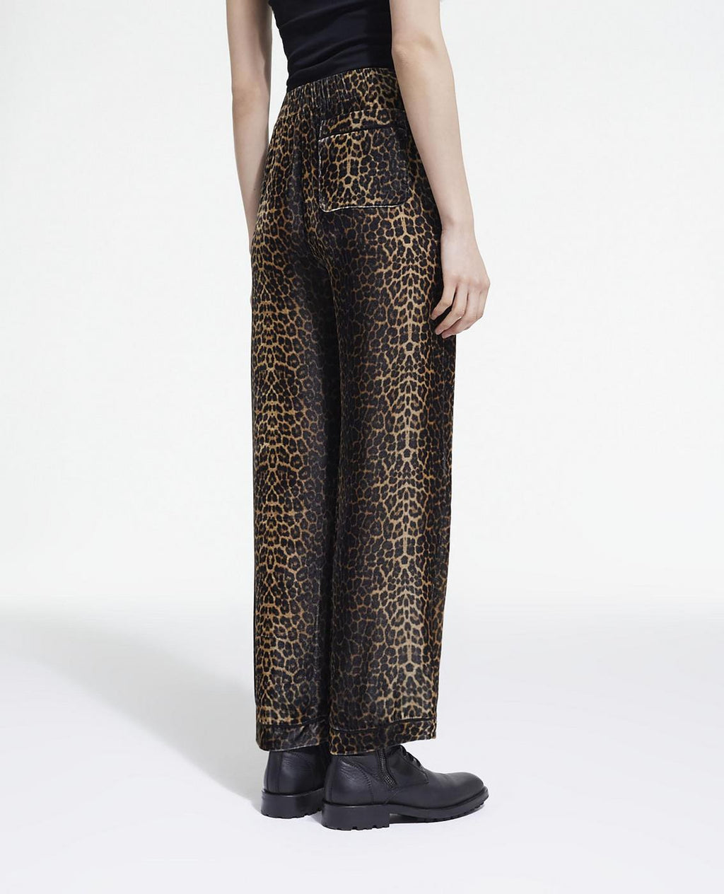 Stripy Leo Velvet Trousers - Women's
