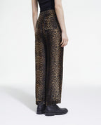 Stripy Leo Velvet Trousers - Women's