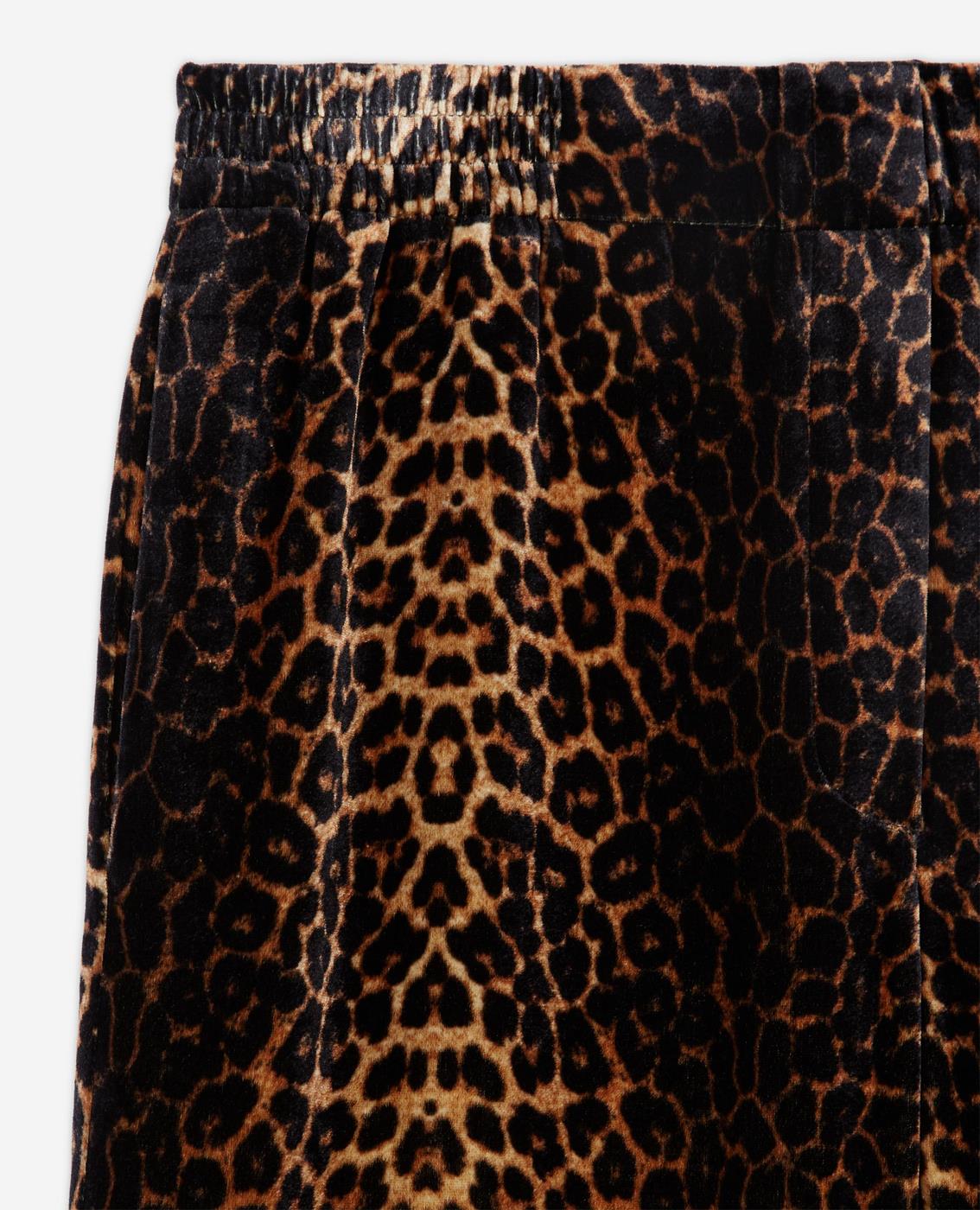 Stripy Leo Velvet Trousers - Women's