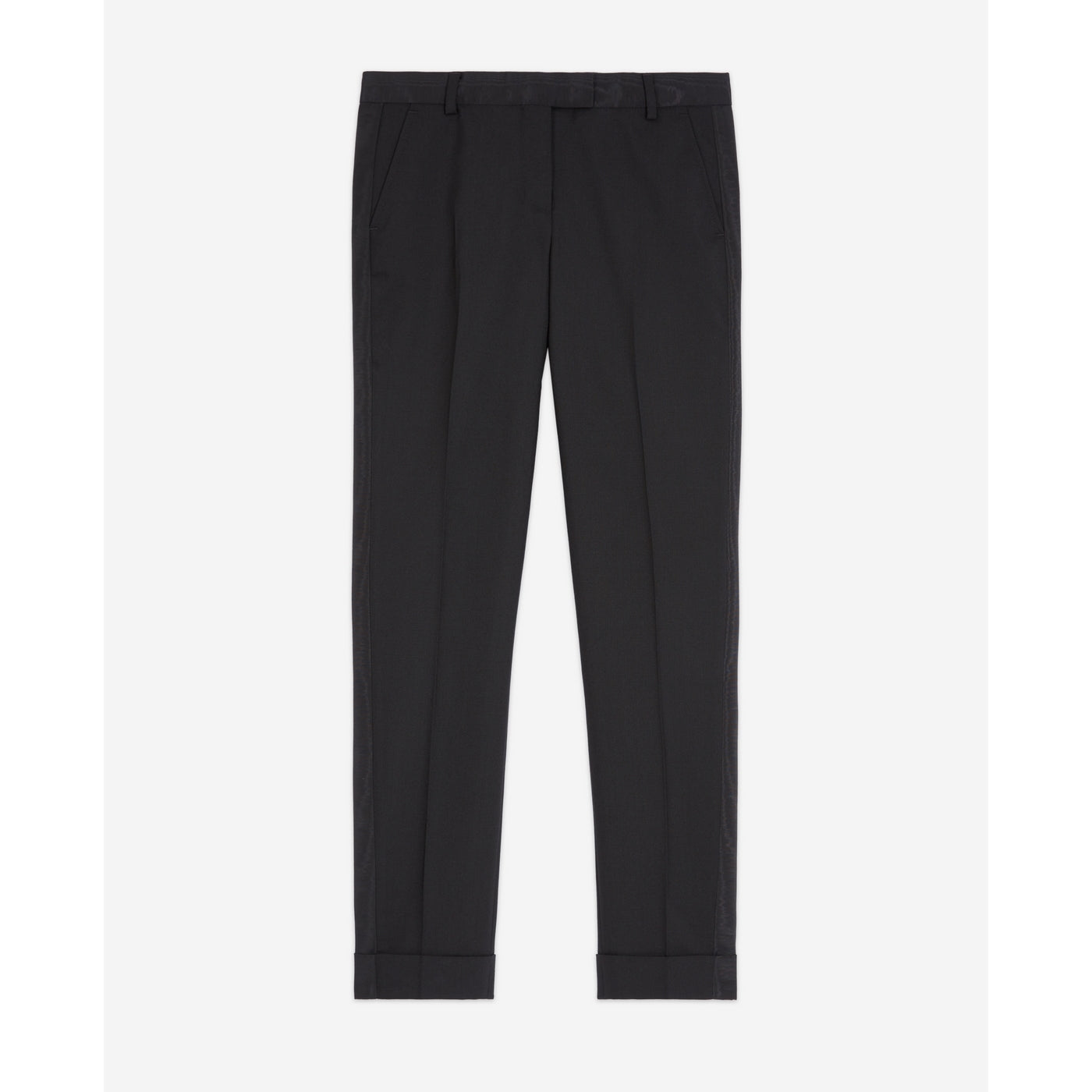 The Kooples - Pantalon Droit En Laine - Noir - Femme