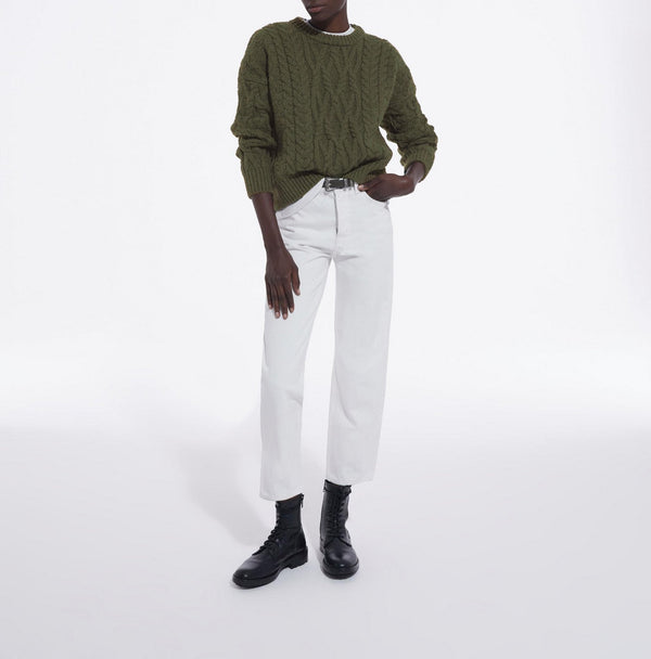 The Kooples - Round-neck Cable-knit Wool Sweater - Women