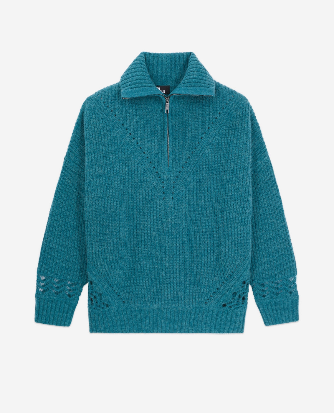 The Kooples - Wool And Alpaca Sweater - Duck Blue - Women