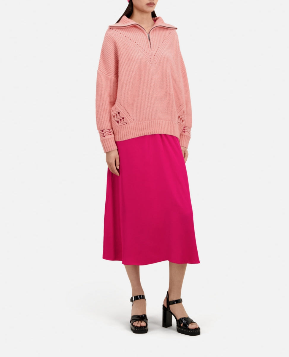 The Kooples - Pull En Laine Et Alpaga - Rose - Femme