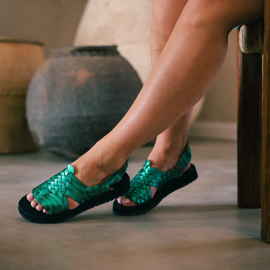 Frida Sandals - Emerald Green