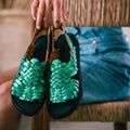 Frida Sandals - Emerald Green