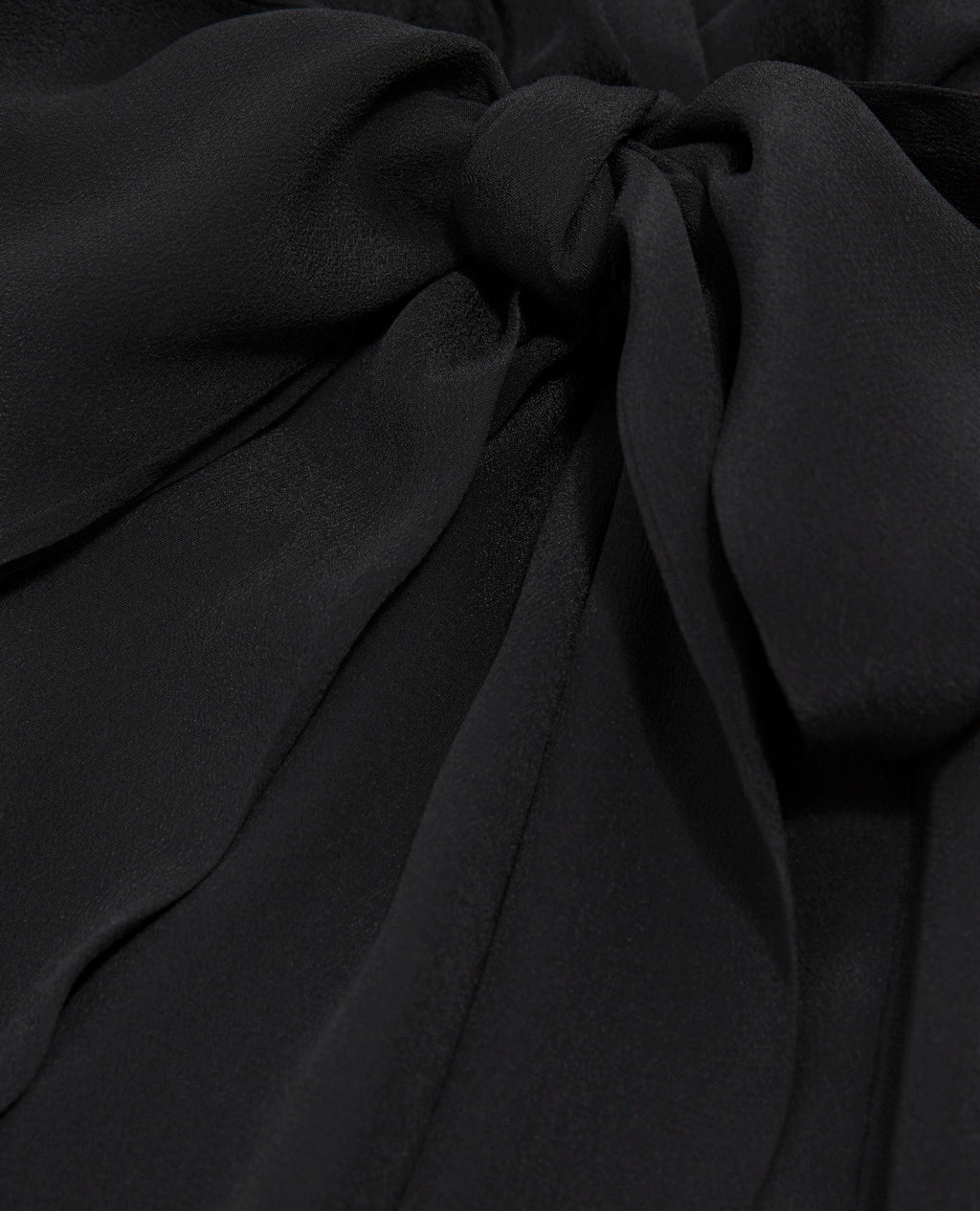 The Kooples - Vestido kimono corto con cinturón de viscosa y seda - Negro - Mujer