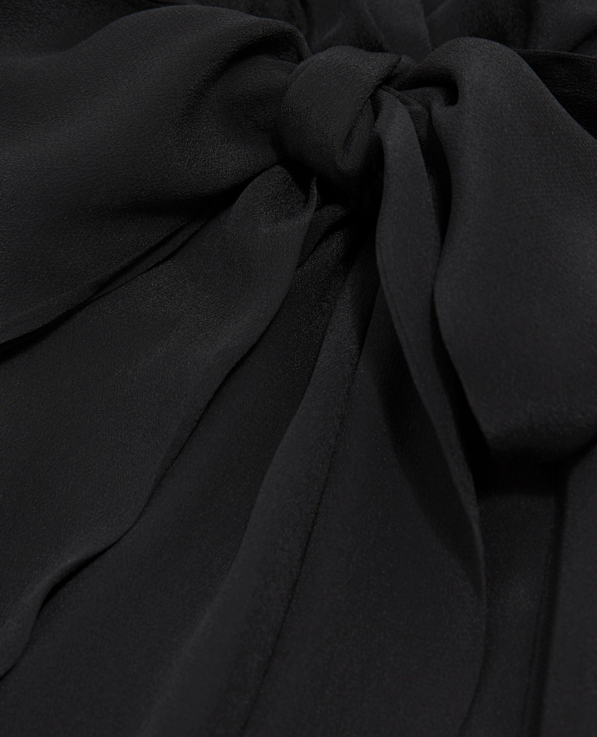 The Kooples - Vestido kimono corto con cinturón de viscosa y seda - Negro - Mujer