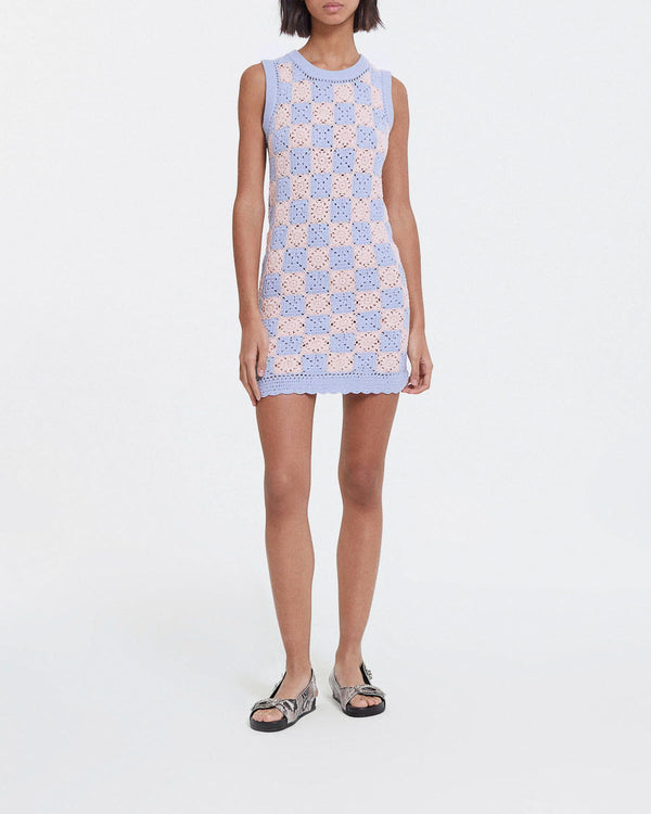 The Kooples - Vestido Corto De Algodón Sin Mangas Multicolor - Multicolor - Mujer