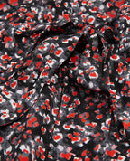 The Kooples - Short Floral Dress - Black - Red - Women