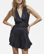 The Kooples - Vestido skater plisado sin mangas - Mujer