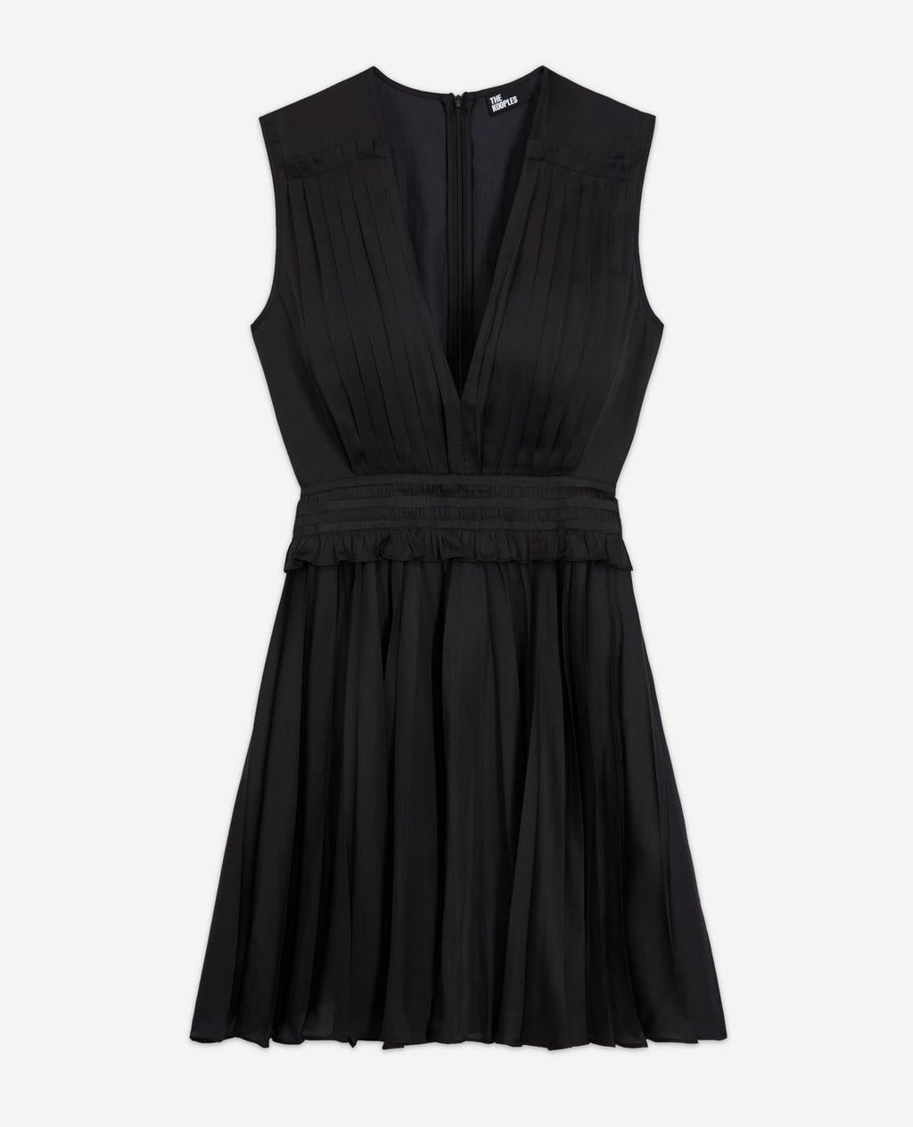 The Kooples - Vestido skater plisado sin mangas - Mujer
