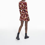 The Kooples - Vestido Patinador - Rojo - Mujer