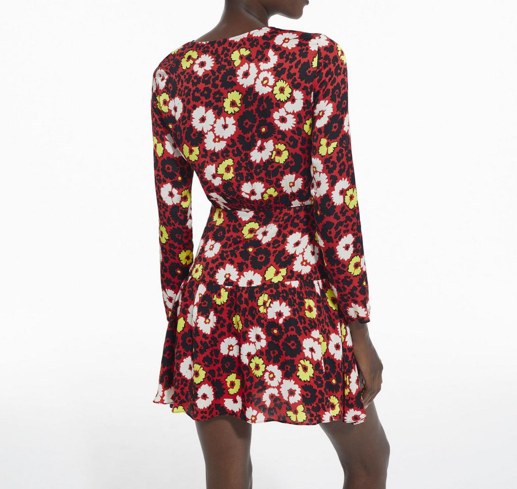 The Kooples - Vestido Patinador - Rojo - Mujer