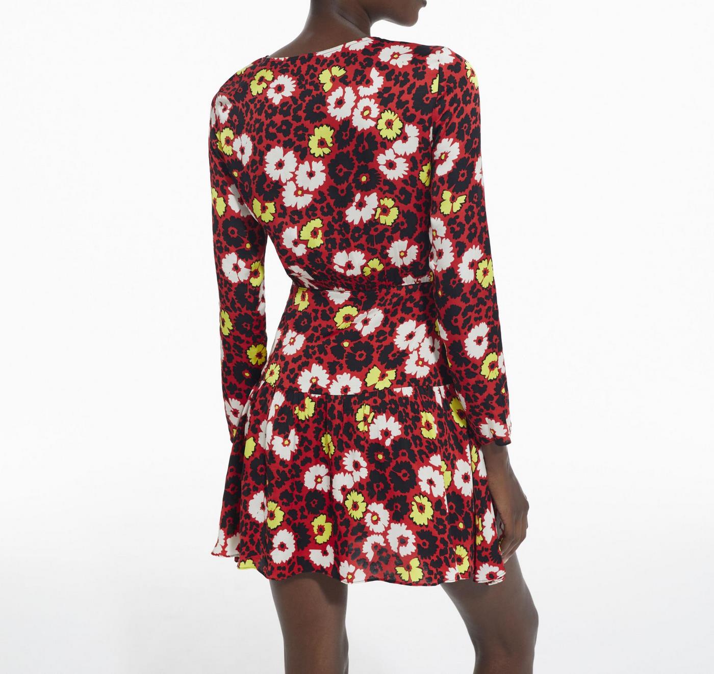 The Kooples - Vestido Patinador - Rojo - Mujer