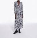 The Kooples - Robe Longue En Soie - Noir - Femme