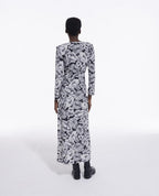 The Kooples - Robe Longue En Soie - Noir - Femme
