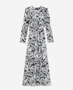The Kooples - Robe Longue En Soie - Noir - Femme