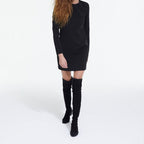 The Kooples - Robe Droite - Noir - Femme